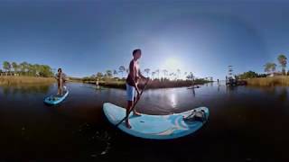 Paddleboarding Choctawhatchee Bay 360° video [upl. by Adnaw]