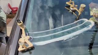 How to Fix a 16quot Cracked windshield repair From a rock chip cracksnchips Mobile auto glass repair [upl. by Eiramannod501]