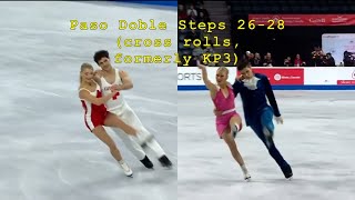 Skate Canada  top 6 Paso Doble pattern step scores [upl. by Dhruv]