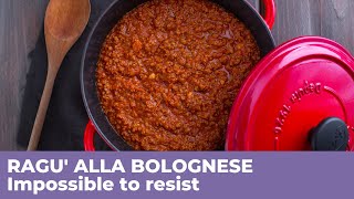 How to prepare RAGU ALLA BOLOGNESE  Traditional Italian recipe [upl. by Notyad]