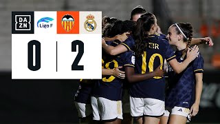 Valencia Femenino vs Real Madrid CF 02  Resumen y goles  Highlights Liga F [upl. by Sharron]