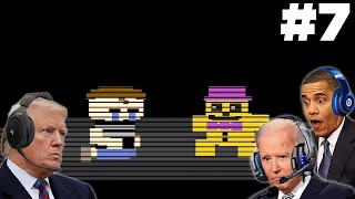 US Presidents Play Five Nights at Freddys 4 FNAF 4 Part 7 [upl. by Oretna]