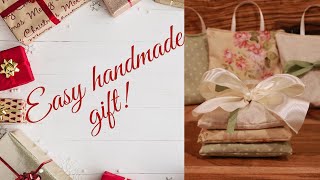 Easy Homemade Christmas gift Lavender sachets [upl. by Silenay576]