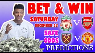 Football Prediction Today 23122023  Betting tips Today  English Premier league [upl. by Rosenberger]