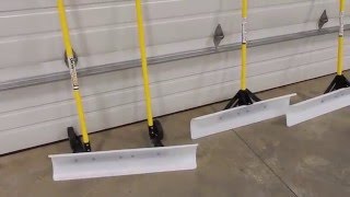 quotTHE SNOWPLOWquot Snow Shovel 48 inch amp 36 inch overview comparison [upl. by Odraleba]