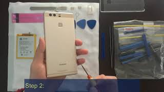 How To Replace Huawei P9 Battery [upl. by Tichonn]