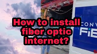 How to install fiber optic internet [upl. by Ail]