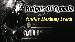 Muse  Knights Of Cydonia Guitar Backing Track [upl. by Aekim]