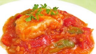 Bacalao con Tomate fácil y delicioso [upl. by Ateiluj734]