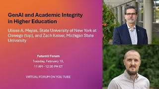 Mejias and Kaiser on GenAI amp Academic Integrity in Higher Education [upl. by Hnah]