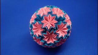 Origami Kusudama VenusHow to make origami Venus with paperKusudama Flower Venus [upl. by Merill]