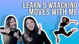 Learn 5 Waacking Movements with me  Tutorial amp Learn with me [upl. by Alden]