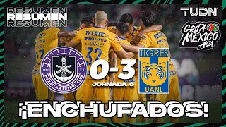 Resumen y goles  Mazatlán 03 Tigres  Grita México AP2021  J6  TUDN [upl. by Jorgan]