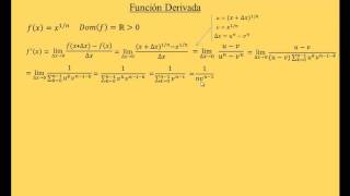 18  Derivada de la raiz enésima  CBC UBA [upl. by Link]