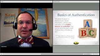 Authentication amp The Rules of Evidence [upl. by Wendel]
