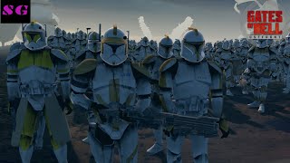 Clone Assault on Felucia Call to Arms  Gates of Hell Ostfront Star Wars Mod [upl. by Myra]