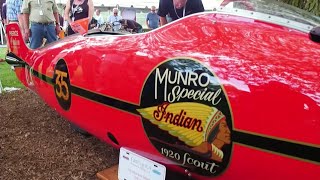 Burt Munros Worlds Fastest Indian 1967 Land Speed Record Breaking Bike Started Up [upl. by Nedap87]