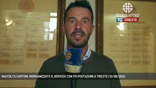 RACCOLTA CARTONI RIORGANIZZATO IL SERVIZIO CON 175 POSTAZIONI A TRIESTE  13092024 [upl. by Allred]