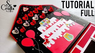 Happy birthday card 🎂 handmade full video tutorial  easy handmade greeting card ideas  S Crafts [upl. by Nilde814]