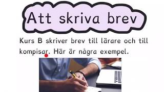 Exempel på brev kurs B Sfi [upl. by Tjon]