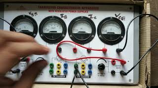 NPN Transistor Common Emitter Experiment  VI Characteristics [upl. by Berthoud]