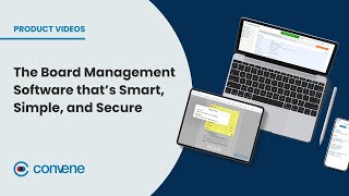 Convene — The Board Management Software thats Smart Simple and Secure [upl. by Artemed]