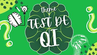 TEST DE QI  test psychotechnique  QCM [upl. by Oiracam314]