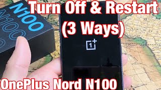 OnePlus Nord N100 How to Turn Off  Restart 3 Ways [upl. by Jemmy992]