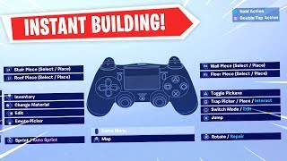 Best Fortnite Custom Controller Settings For Building  INSTANT EDITING [upl. by Sucramej]