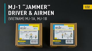 MJ1 quotJammerquot Driver amp Airmen Sets Vietnam 132 by ResKit  Unboxing [upl. by Ahsimac35]