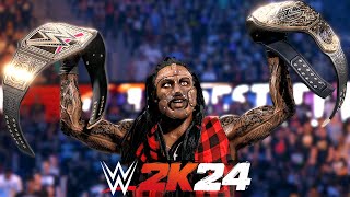 WWE 2k24 MyRise Full Movie Road To Wrestlemania Undisputed Championship [upl. by Manfred]