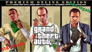 Come scaricare GTA 5 gratis con online e 100 legale AFFRETTATEVI solo pc [upl. by Hardej830]