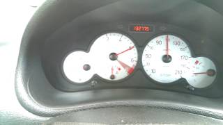 Peugeot 206 16 16v 110 hp acceleration 0100 kmh [upl. by Bainter]