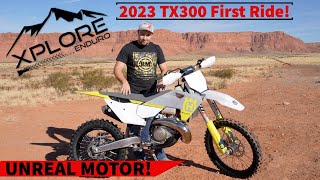 First Ride 2023 TX300 Husqvarna Review [upl. by Sillsby]