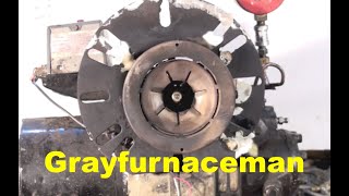 Changing the burner head on the oil furnace [upl. by Yahsed550]