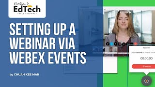 Setting Up a Webinar via Webex Events classic [upl. by Leontine]