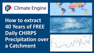 Climate Engine Download FREE Daily CHIRPS precipitation data over a catchment drainage basin [upl. by Eicnarf726]