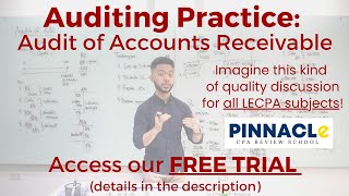 FREE TRIAL amp HANDOUTS see description  Pinnacle CPA Online Review  Audit of AR [upl. by Clayborne575]