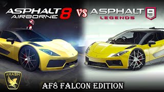 Rimac Nevera Asphalt 8 vs Asphalt 9 [upl. by Daberath]