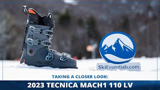 2023 Tecnica Mach1 110 LV Ski Boots Short Review with SkiEssentialscom [upl. by Tergram]