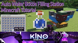 Minecraft Automatic Water Bottle Filler Tutorial [upl. by Cutlor]