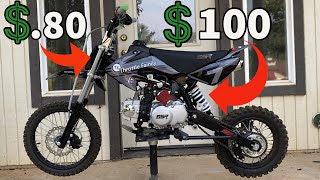 Upgrading The PIT BIKE Suspension FOR ONLY 100 IS IT WORTH IT [upl. by Naitirb]