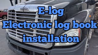 Electronic log book installation ELD ELog [upl. by Nwahsem]