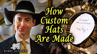 How Custom Cowboy Hats Are Made  Nathaniels Custom Hats [upl. by Chally]