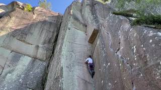 Climbing Hassan Chop 7a Bohuslän [upl. by Anaitak114]