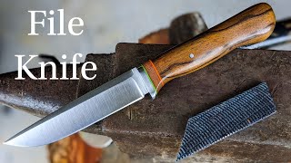 Knife Making Making a Generational Knife from a File [upl. by Lahcar87]