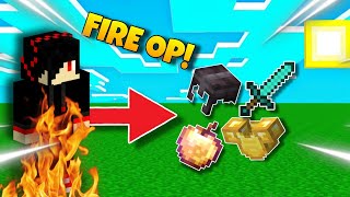 Minecraft But FIRE Gives OP ITEMS [upl. by Mcdowell]