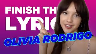 Olivia Rodrigo Covers One Direction Taylor Swift amp More  Finish The Lyric  Capital [upl. by Kassie]