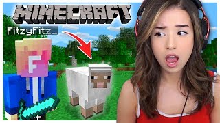 Playing Minecraft for the First Time with Fitz  Houses Diamonds Sheep amp Fishing [upl. by Tereb]