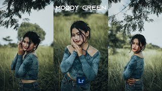 MOODY GREEN Presets  Lightroom Mobile Preset Free DNG  Moody Green Portrait Presets [upl. by Henke]